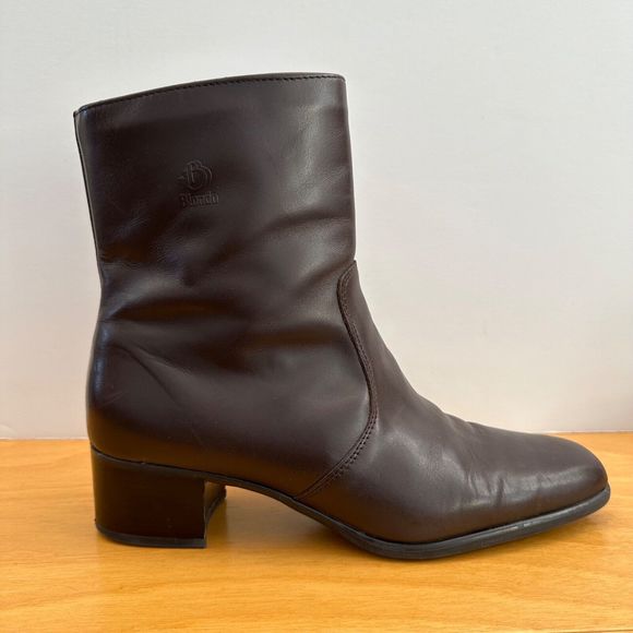 Blondo Canada Brown Smooth Leather Side Zip Ankle Boots Women Size 11 AA Narrow - Picture 8 of 16